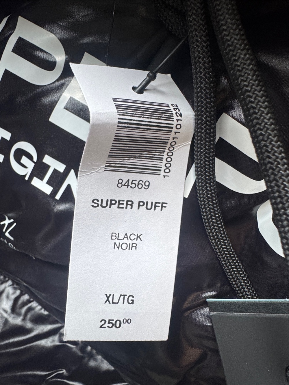 Aritzia Shiny Black Original SuperPuff NWT - Picture 2 of 4